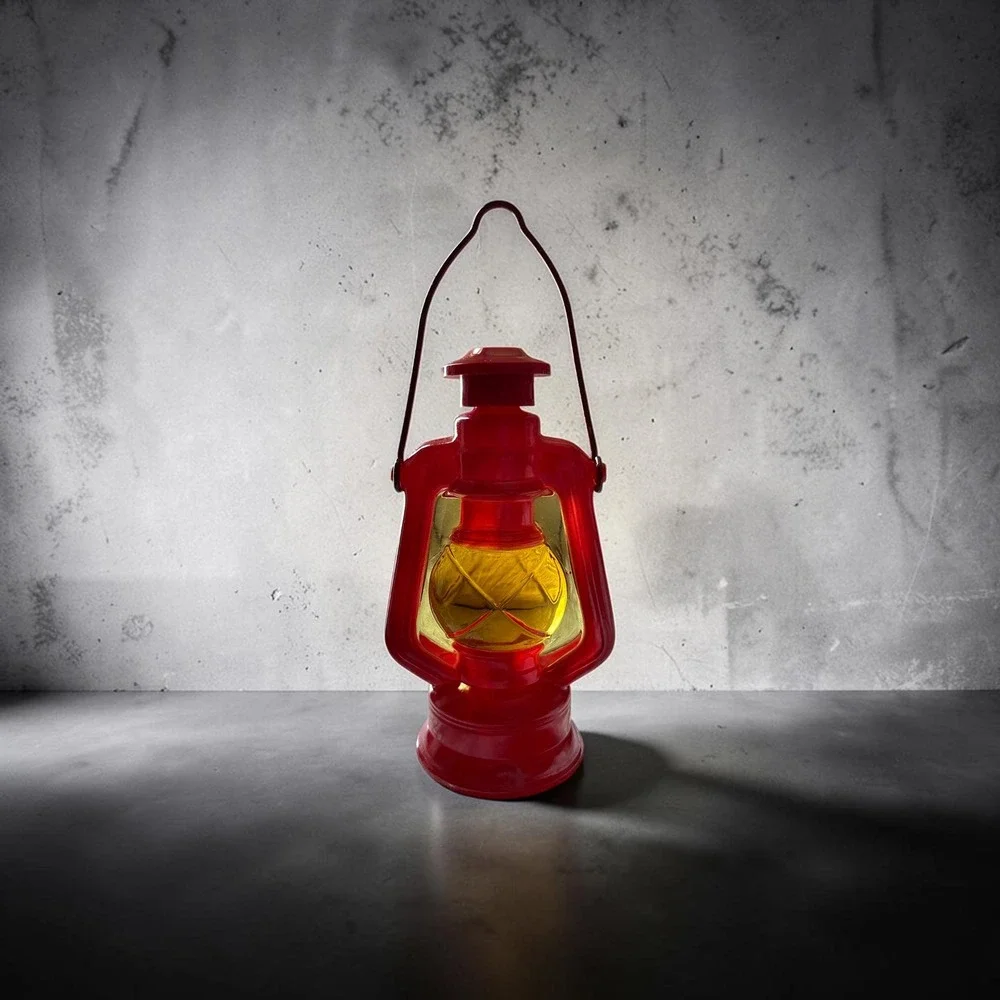 Avon Miniature Red Hurricane Lantern Decorative decanter after shave